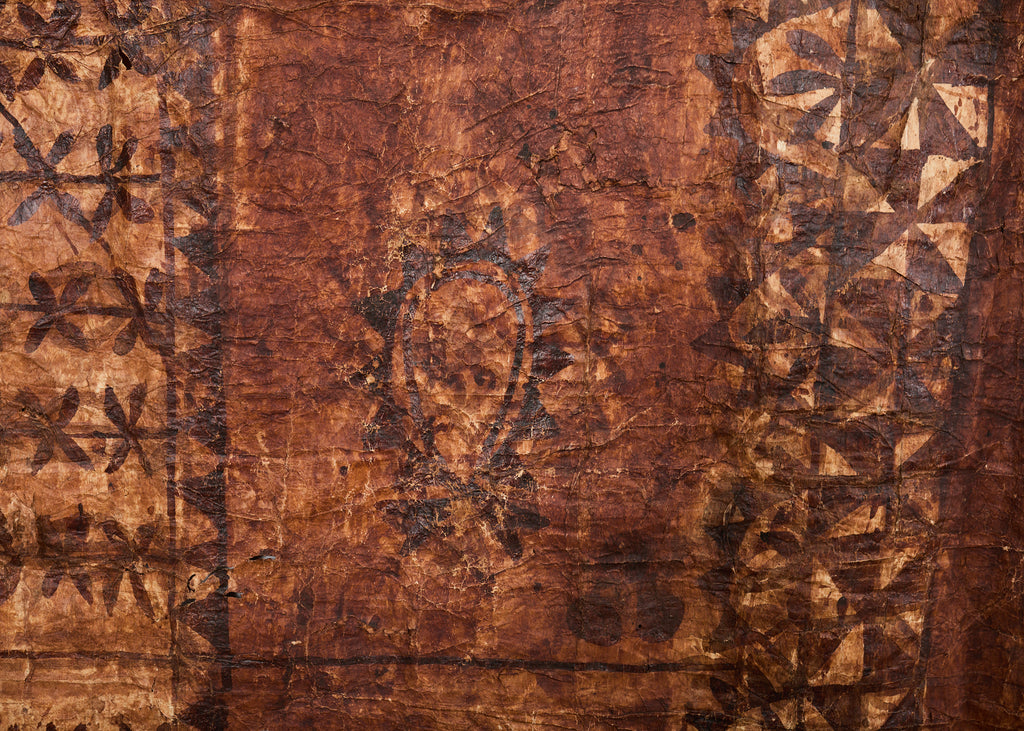 Tribal Style 12 Ft Polynesian Tapa Bark Cloth from Tonga