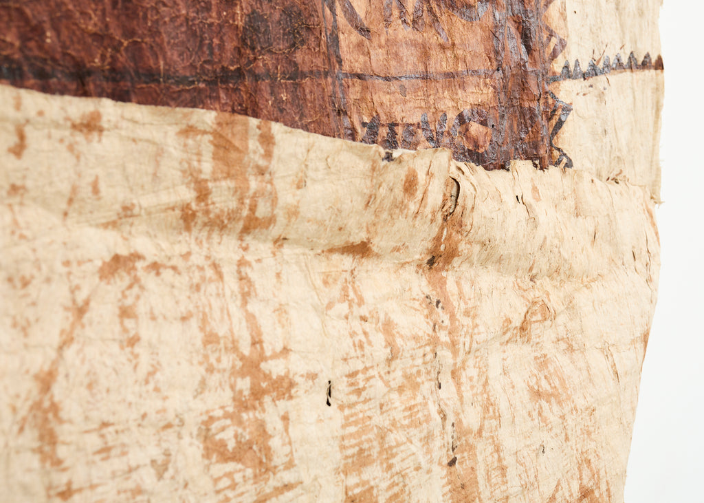 Tribal Style 12 Ft Polynesian Tapa Bark Cloth from Tonga