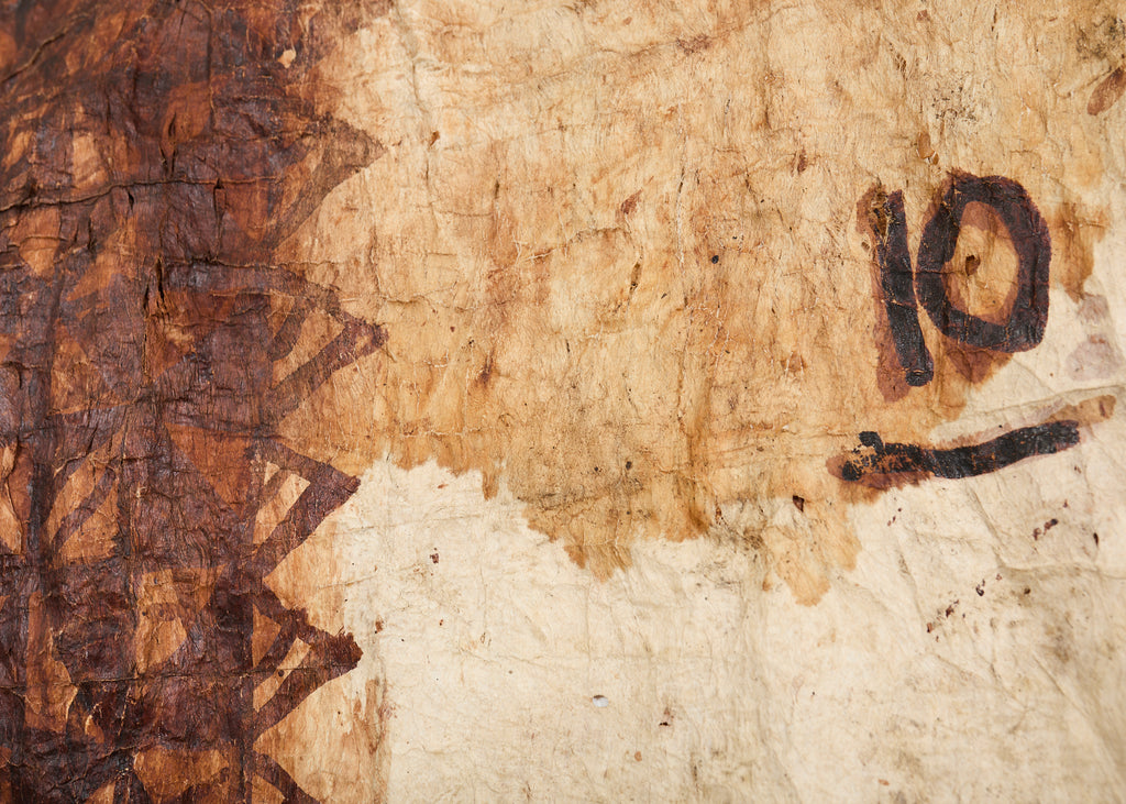 Tribal Style 12 Ft Polynesian Tapa Bark Cloth from Tonga