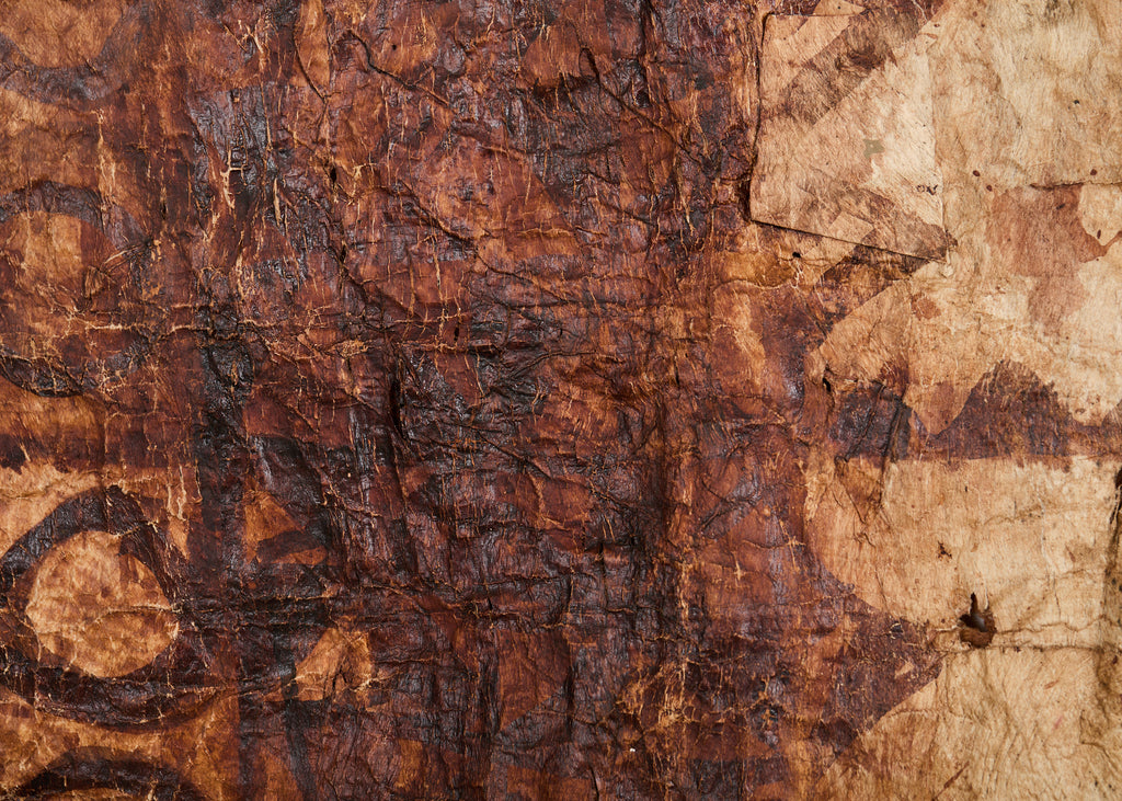 Tribal Style 12 Ft Polynesian Tapa Bark Cloth from Tonga