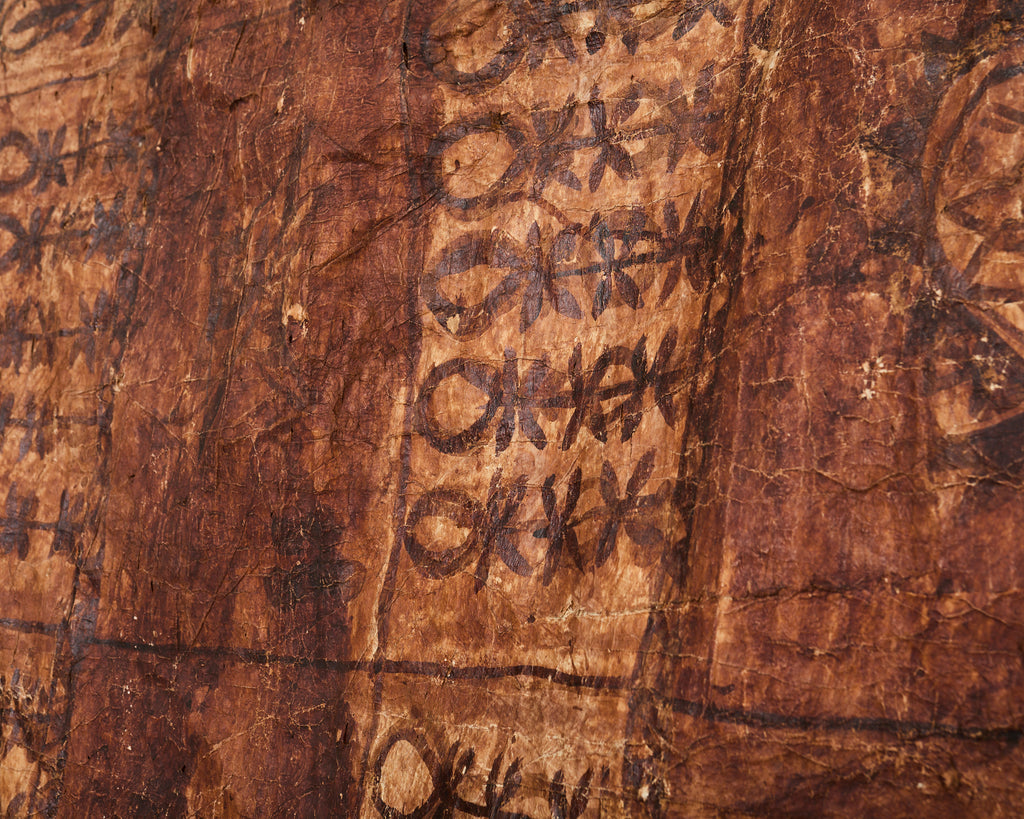 Tribal Style 12 Ft Polynesian Tapa Bark Cloth from Tonga