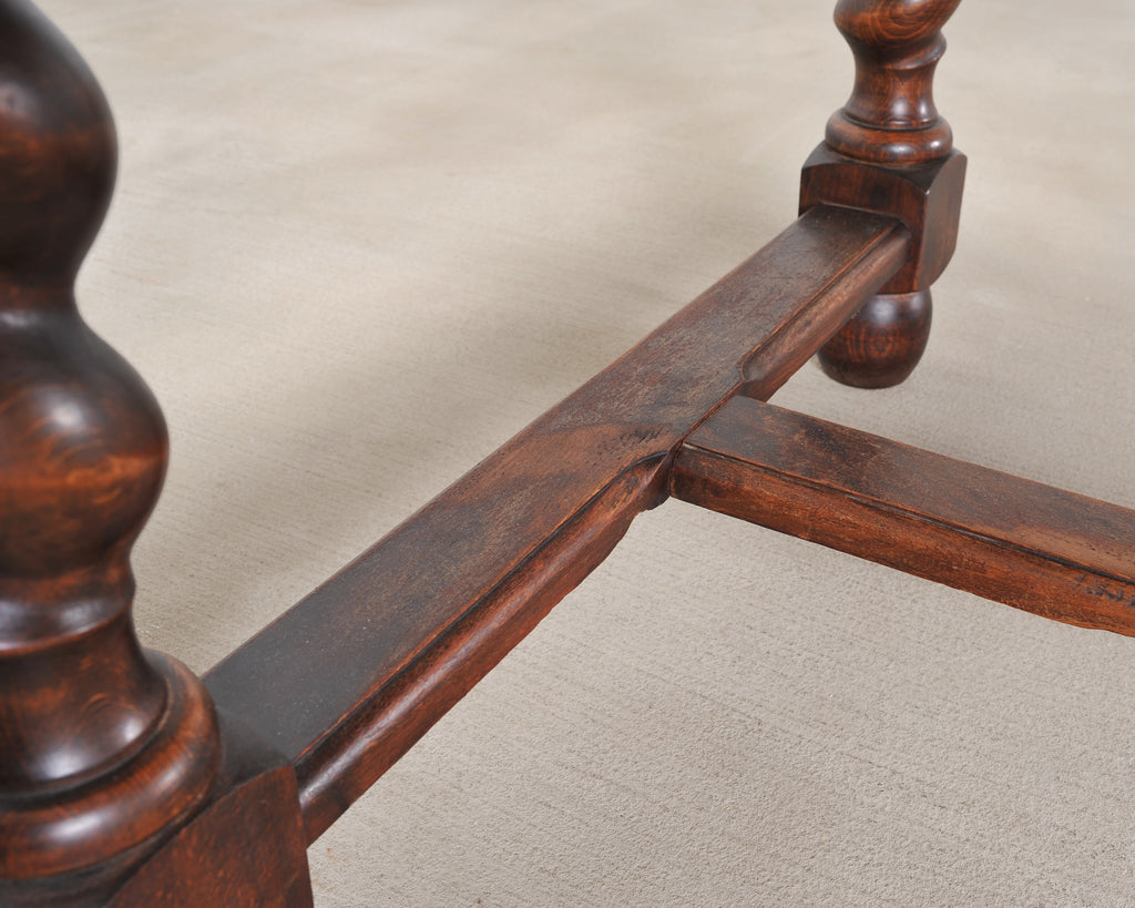 Country French Farmhouse Barley Twist Dining Table Extends 10 Ft