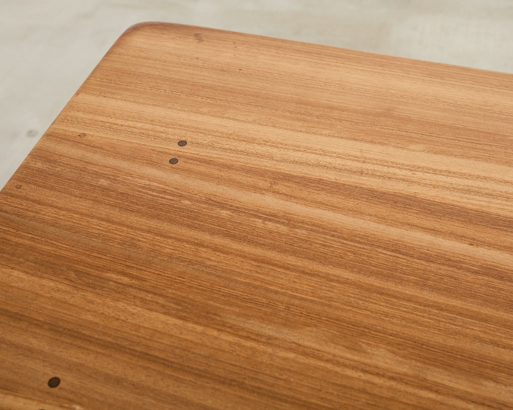 Country English Walnut Farmhouse Barley Twist Dining Table