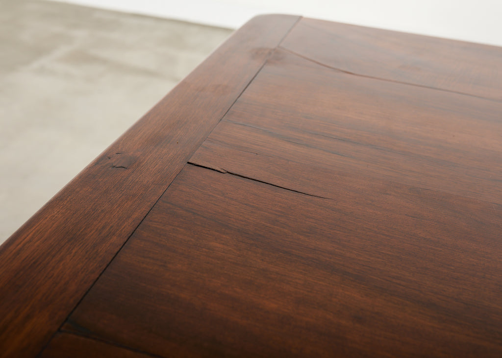 Country French Oak Farmhouse Barley Twist Trestle Dining Table