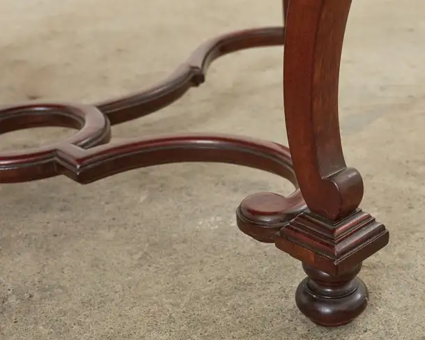 Set of Ten English Chippendale Style Mahogany Dining Chairs