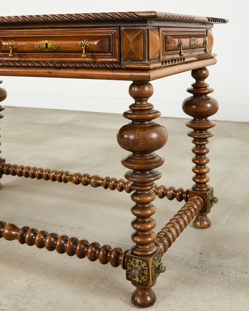 Portuguese Baroque Style Rosewood Library Table or Center Table