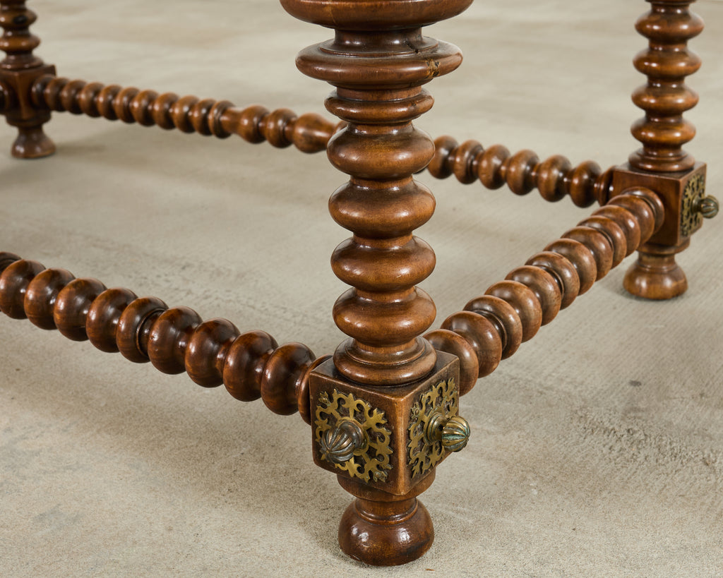 Portuguese Baroque Style Rosewood Library Table or Center Table