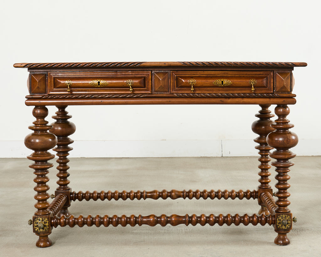Portuguese Baroque Style Rosewood Library Table or Center Table