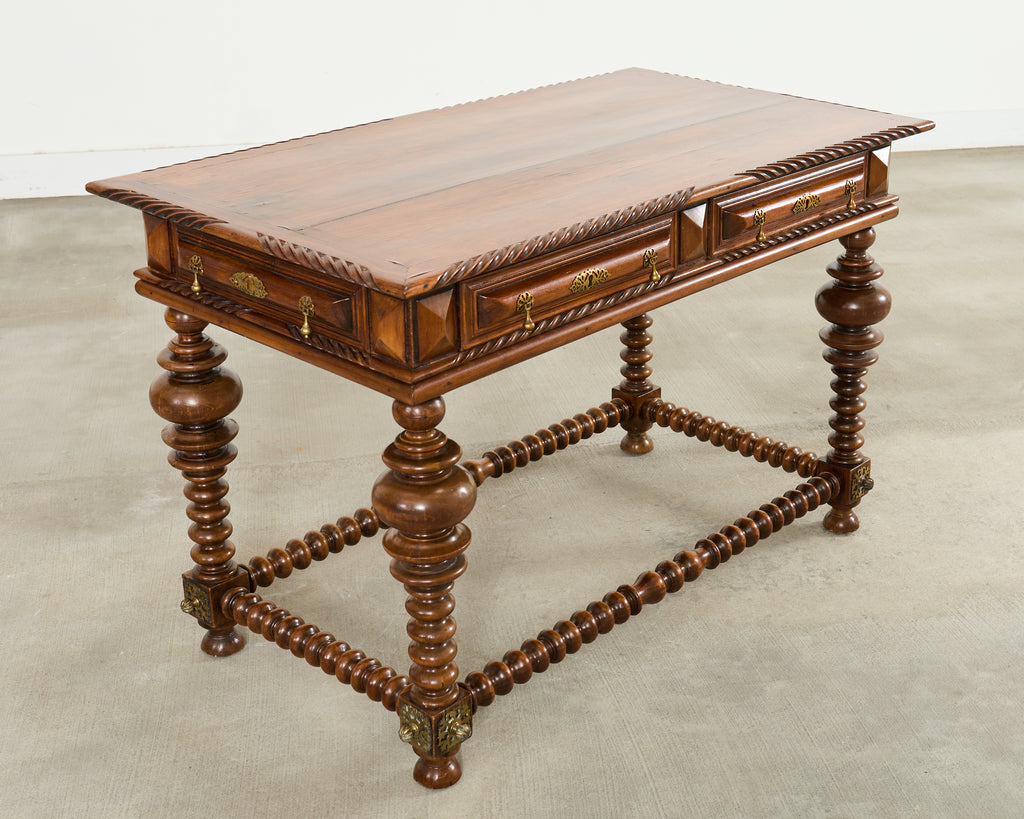 Portuguese Baroque Style Rosewood Library Table or Center Table