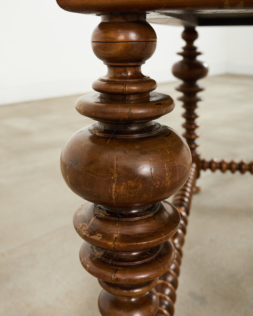 Portuguese Baroque Style Rosewood Library Table or Center Table