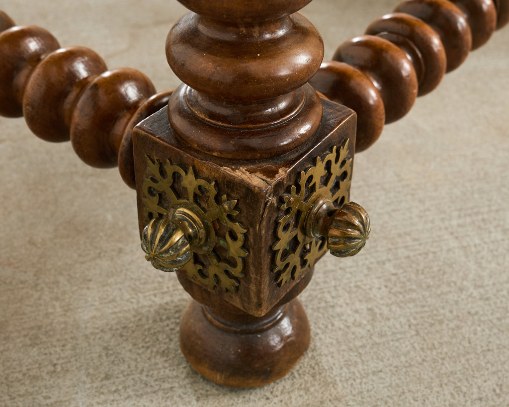 Portuguese Baroque Style Rosewood Library Table or Center Table