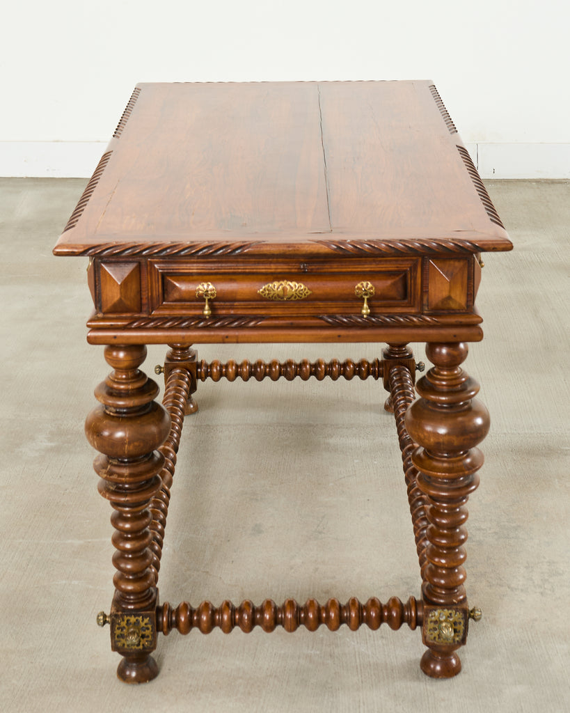 Portuguese Baroque Style Rosewood Library Table or Center Table