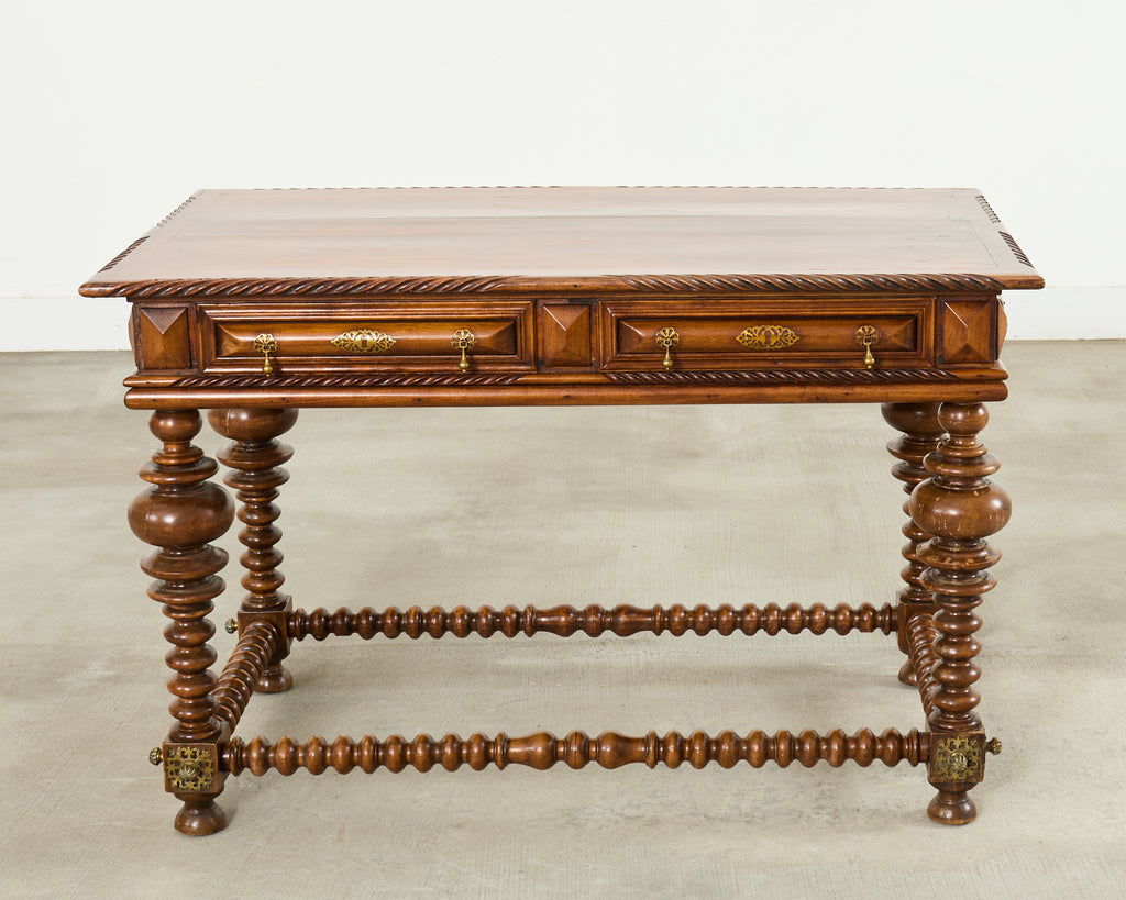 Portuguese Baroque Style Rosewood Library Table or Center Table