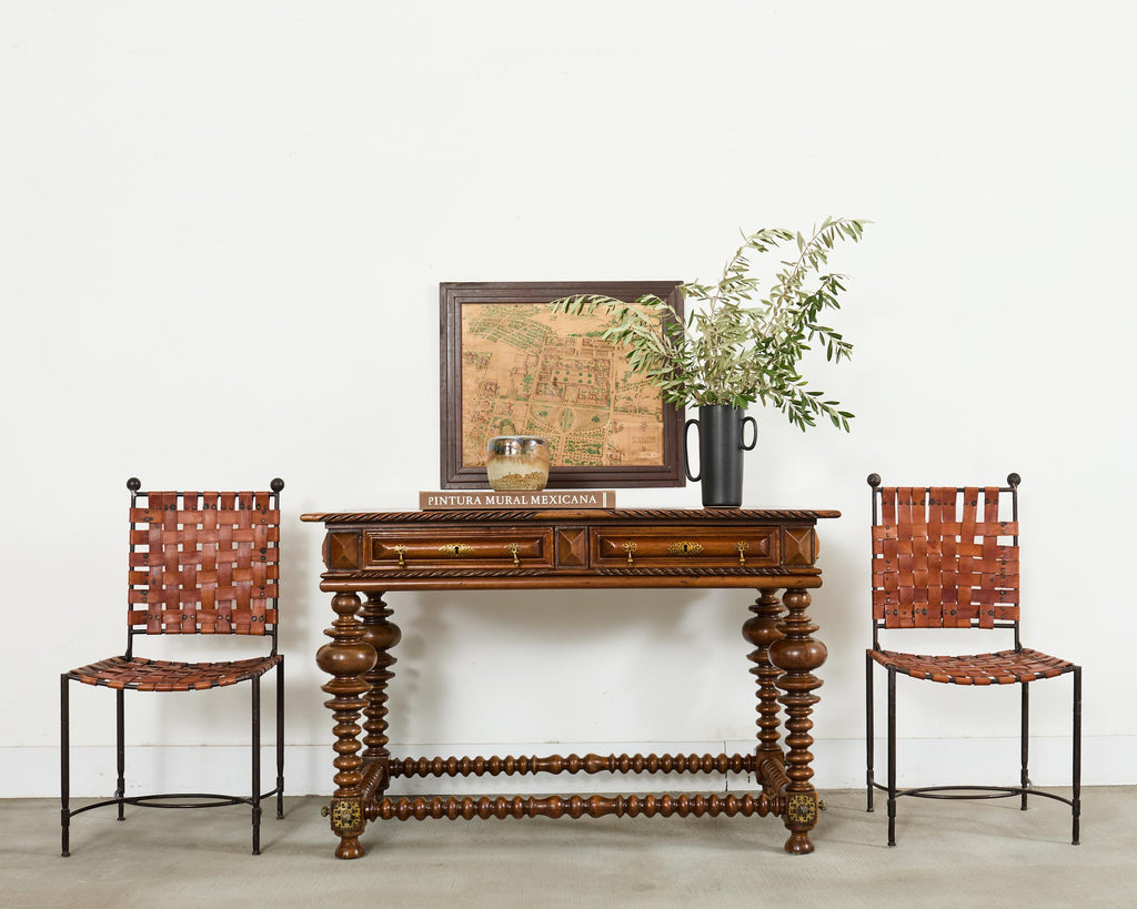 Portuguese Baroque Style Rosewood Library Table or Center Table