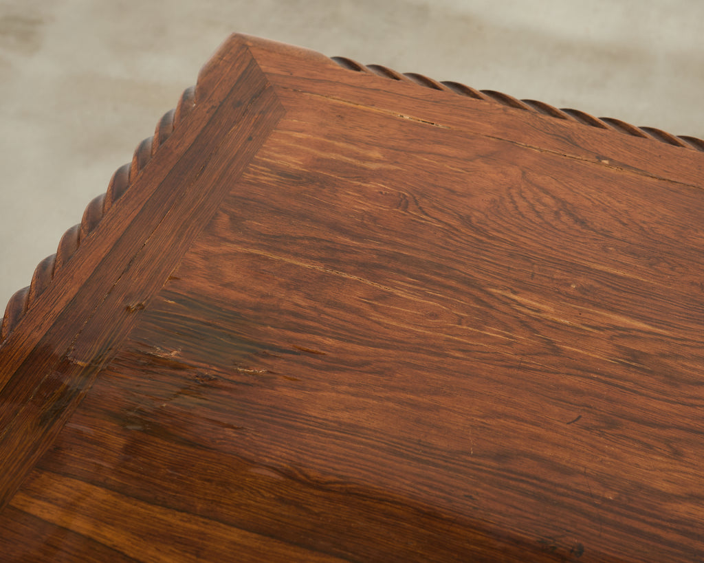 Portuguese Baroque Style Rosewood Library Table or Center Table