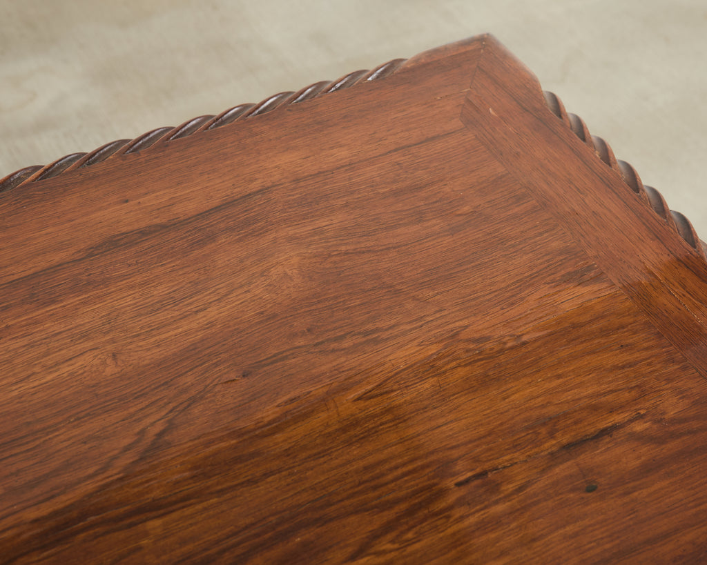 Portuguese Baroque Style Rosewood Library Table or Center Table