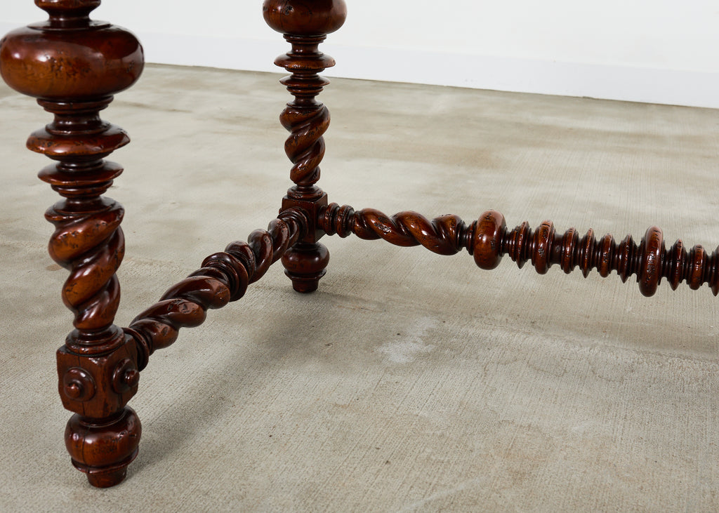 Portuguese Baroque Style Library Table by Alfonso Marina