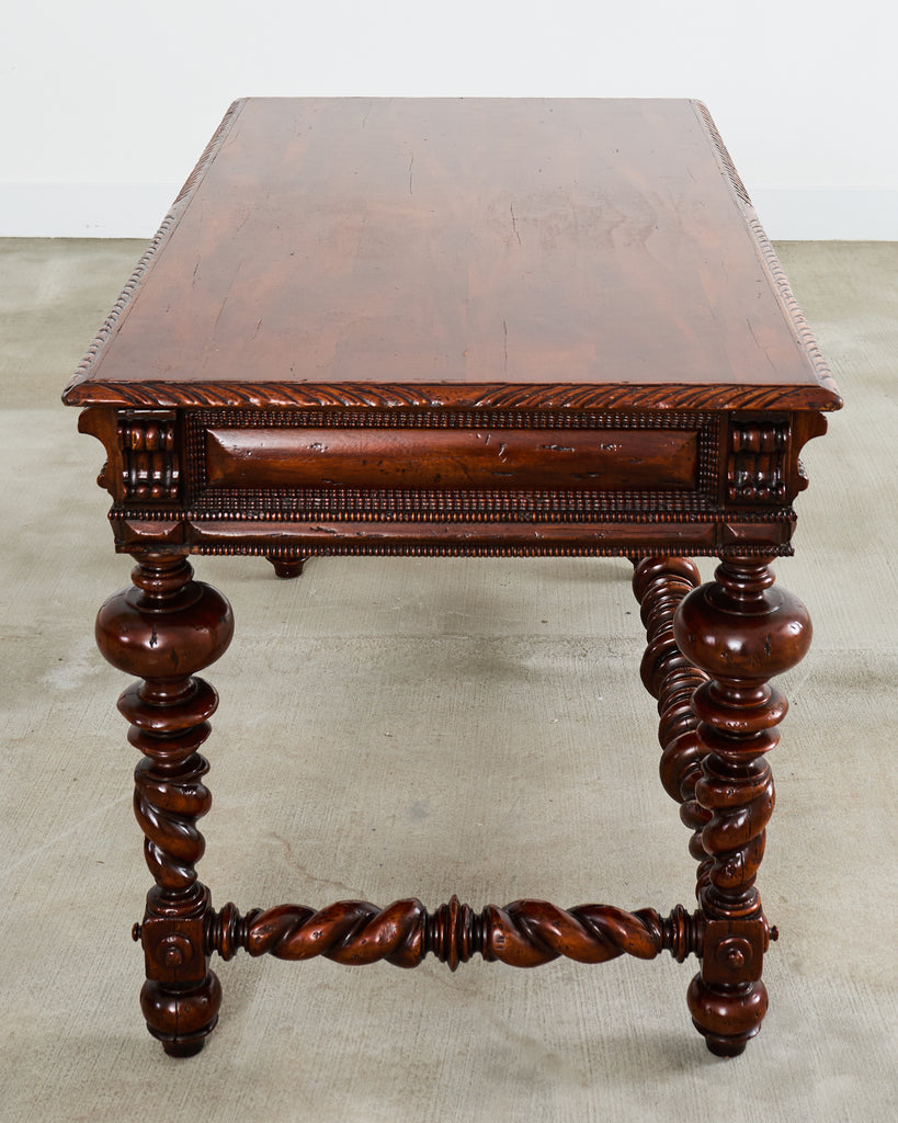 Portuguese Baroque Style Library Table by Alfonso Marina