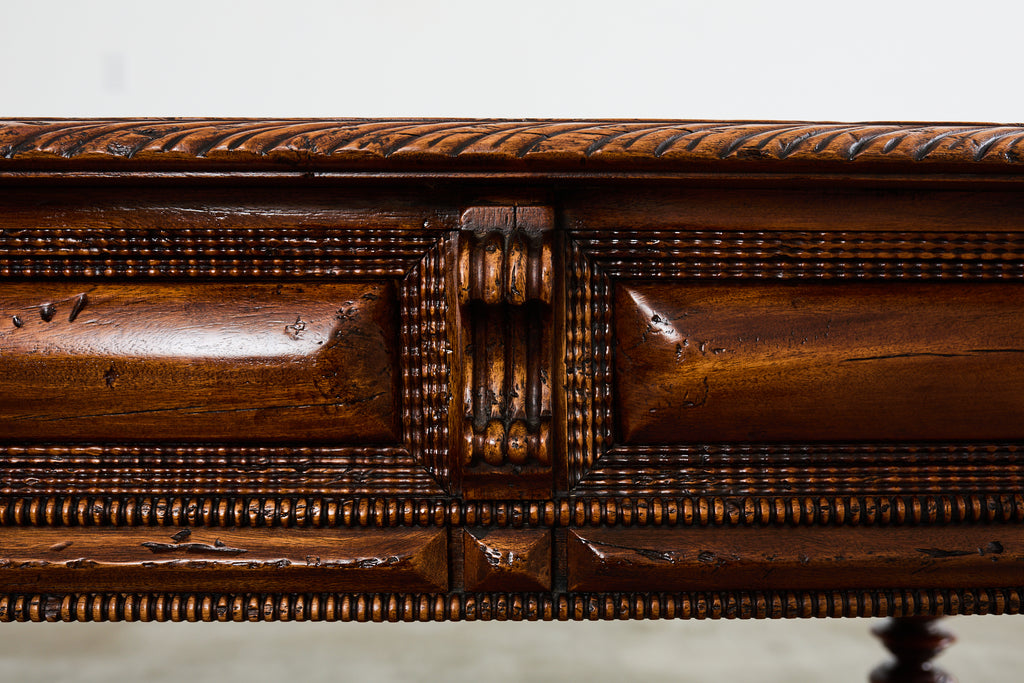 Portuguese Baroque Style Library Table by Alfonso Marina