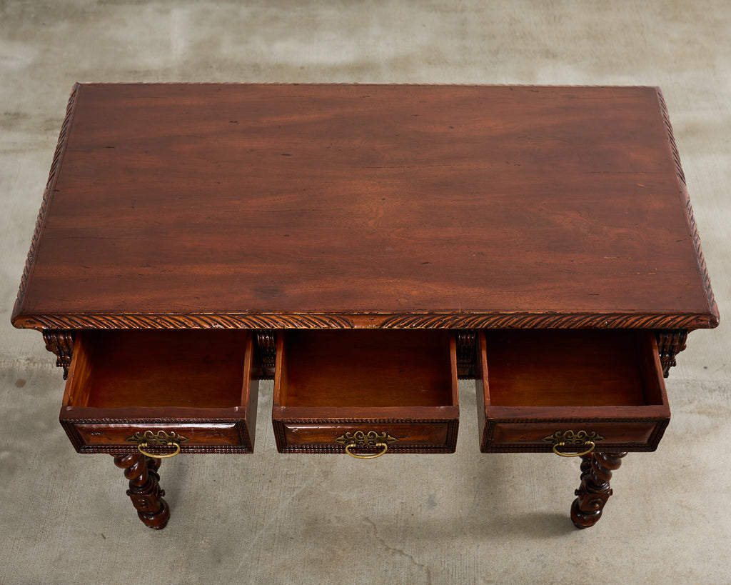 Portuguese Baroque Style Library Table by Alfonso Marina