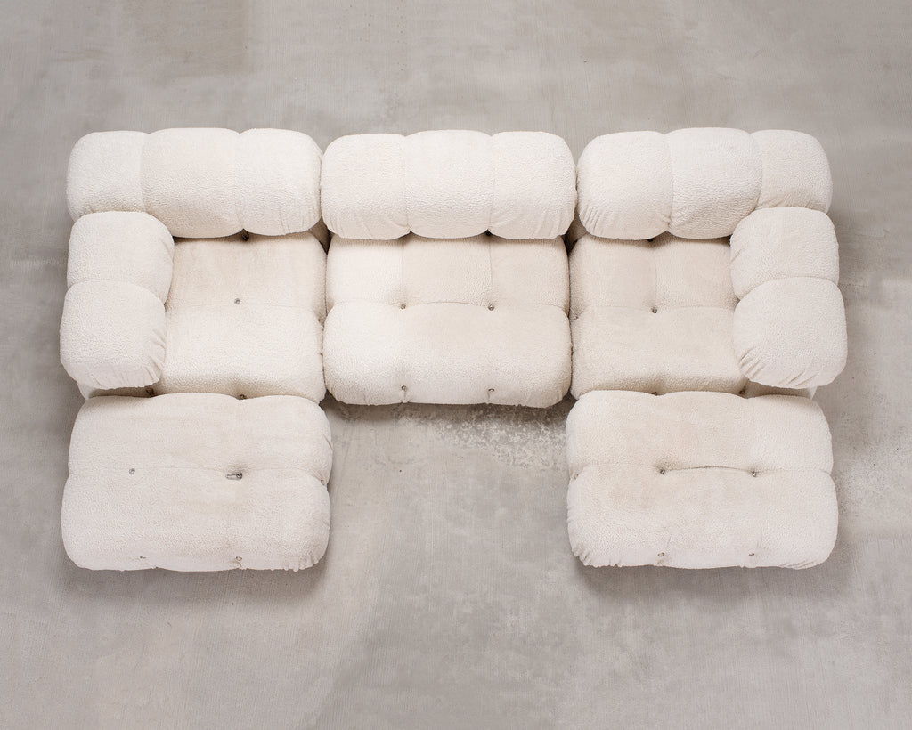 Mario Bellini "Camaleonda" Boucle Sofa by B&B Italia Set of 5