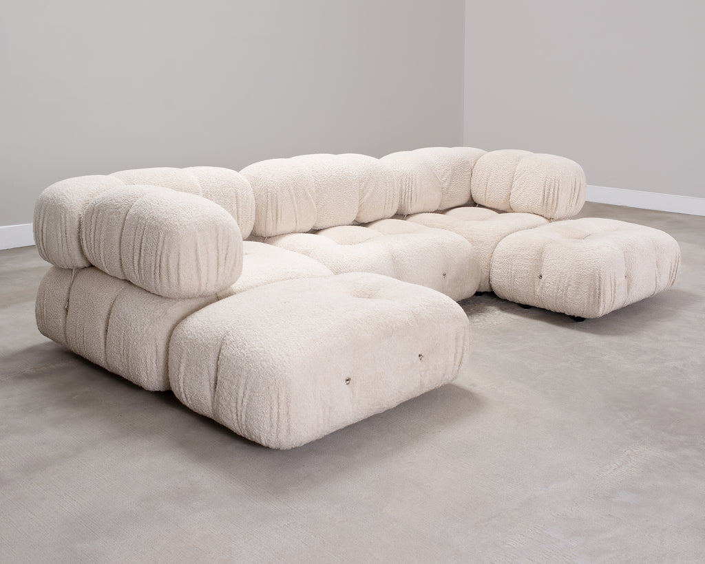 Mario Bellini "Camaleonda" Boucle Sofa by B&B Italia Set of 5