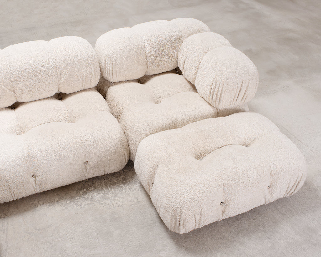 Mario Bellini "Camaleonda" Boucle Sofa by B&B Italia Set of 5