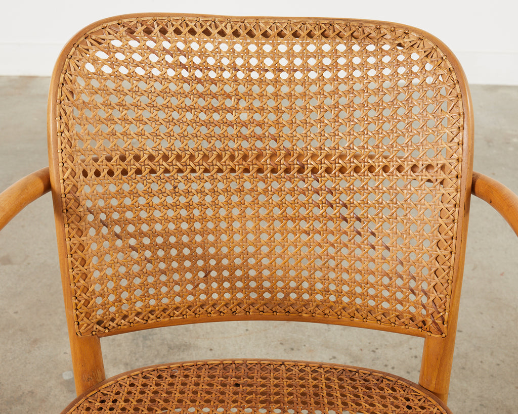 Pair of Josef Hoffman for Thonet Prague Bentwood Dining Chairs