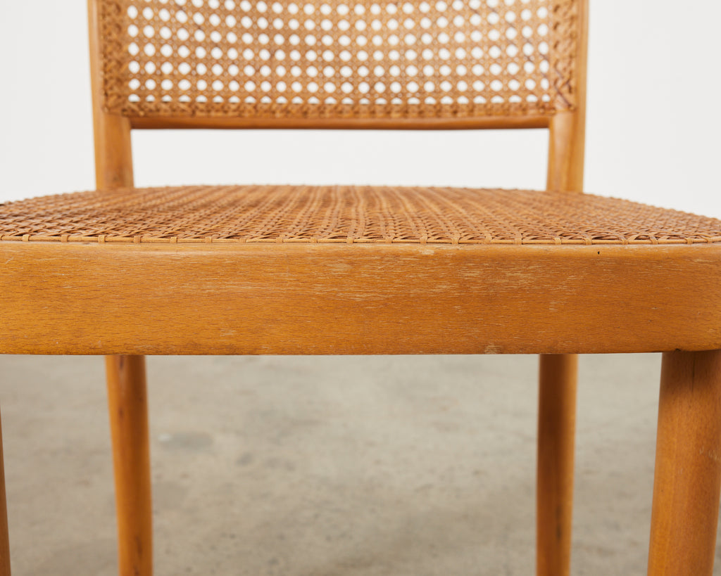 Pair of Josef Hoffman for Thonet Prague Bentwood Dining Chairs