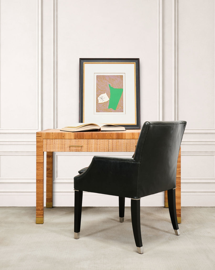 Billy Baldwin for Bielecky Brothers Rattan Cane Writing Desk