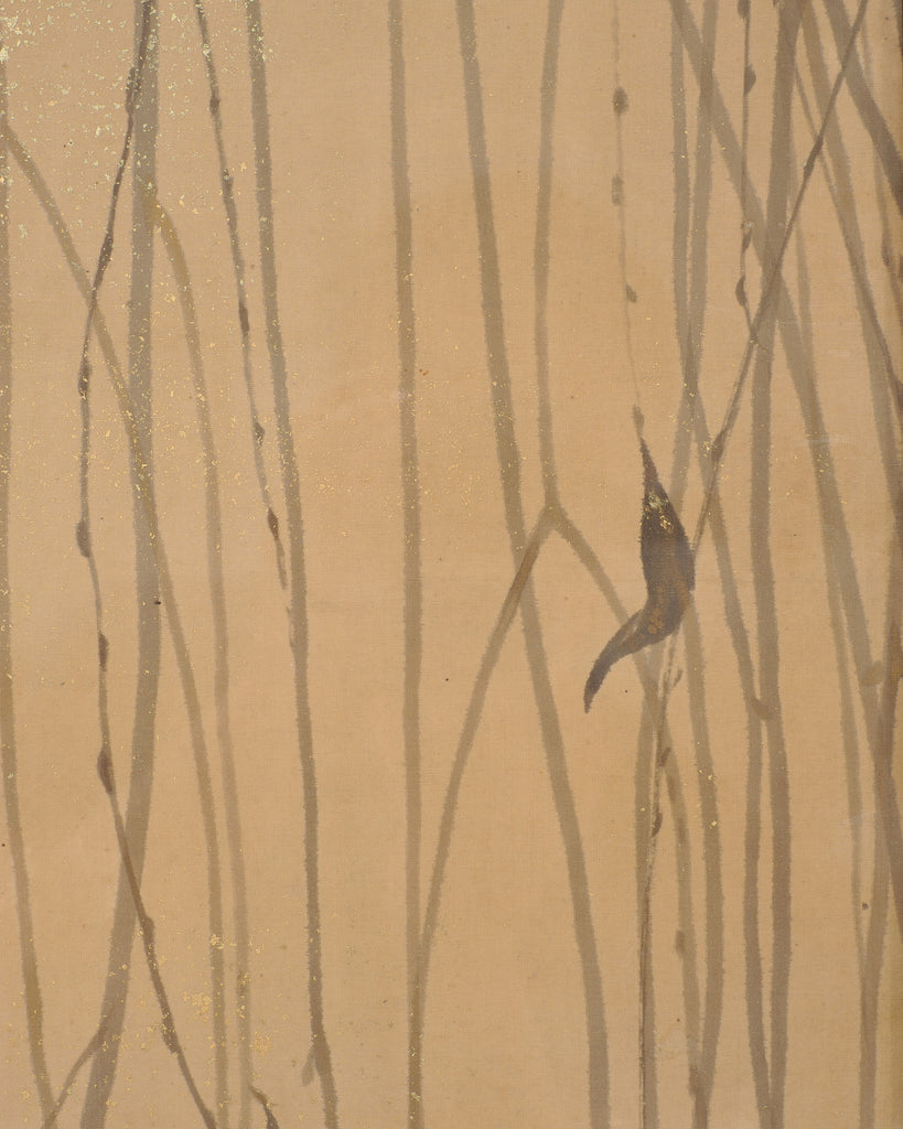 Japanese Taishō/Shōwa Painting Flock of Ducks in Winter Pond