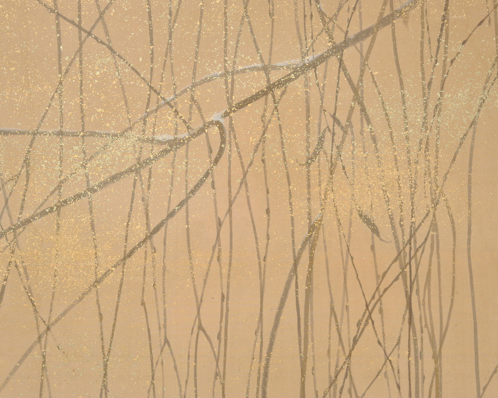 Japanese Taishō/Shōwa Painting Flock of Ducks in Winter Pond