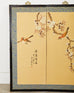 Japanese Style Four Panel Screen Spring Birds Singing