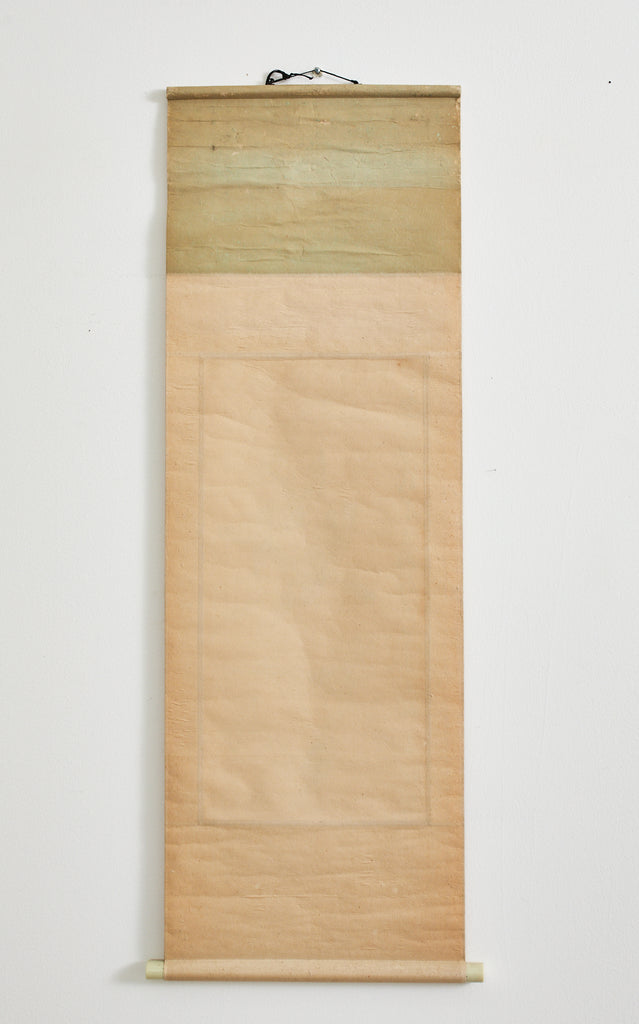 Chinese Floral Painted Scroll Signed and Dated