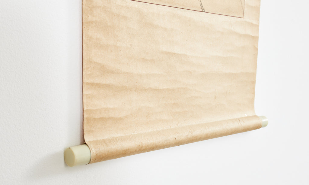 Chinese Floral Painted Scroll Signed and Dated