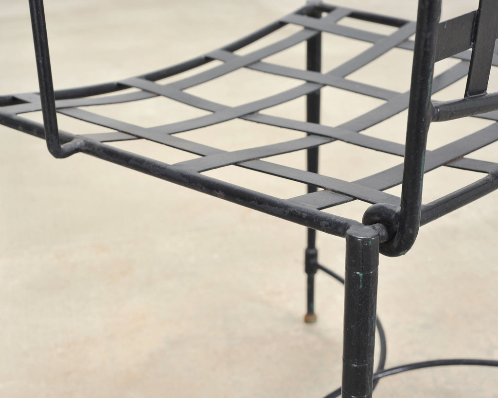 Mario Papperzini Mid-Century Amalfi Iron Patio Garden Armchair