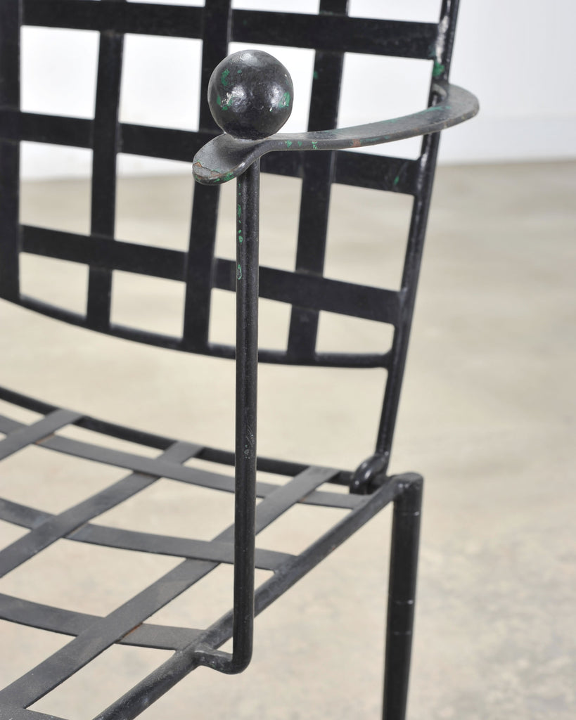 Mario Papperzini Mid-Century Amalfi Iron Patio Garden Armchair