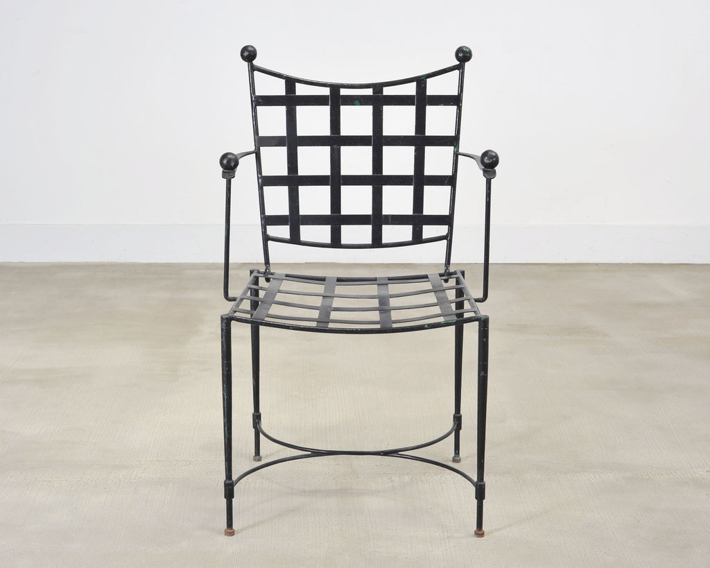 Mario Papperzini Mid-Century Amalfi Iron Patio Garden Armchair