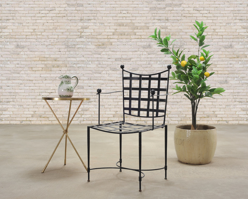 Mario Papperzini Mid-Century Amalfi Iron Patio Garden Armchair