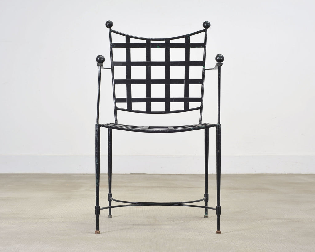 Mario Papperzini Mid-Century Amalfi Iron Patio Garden Armchair