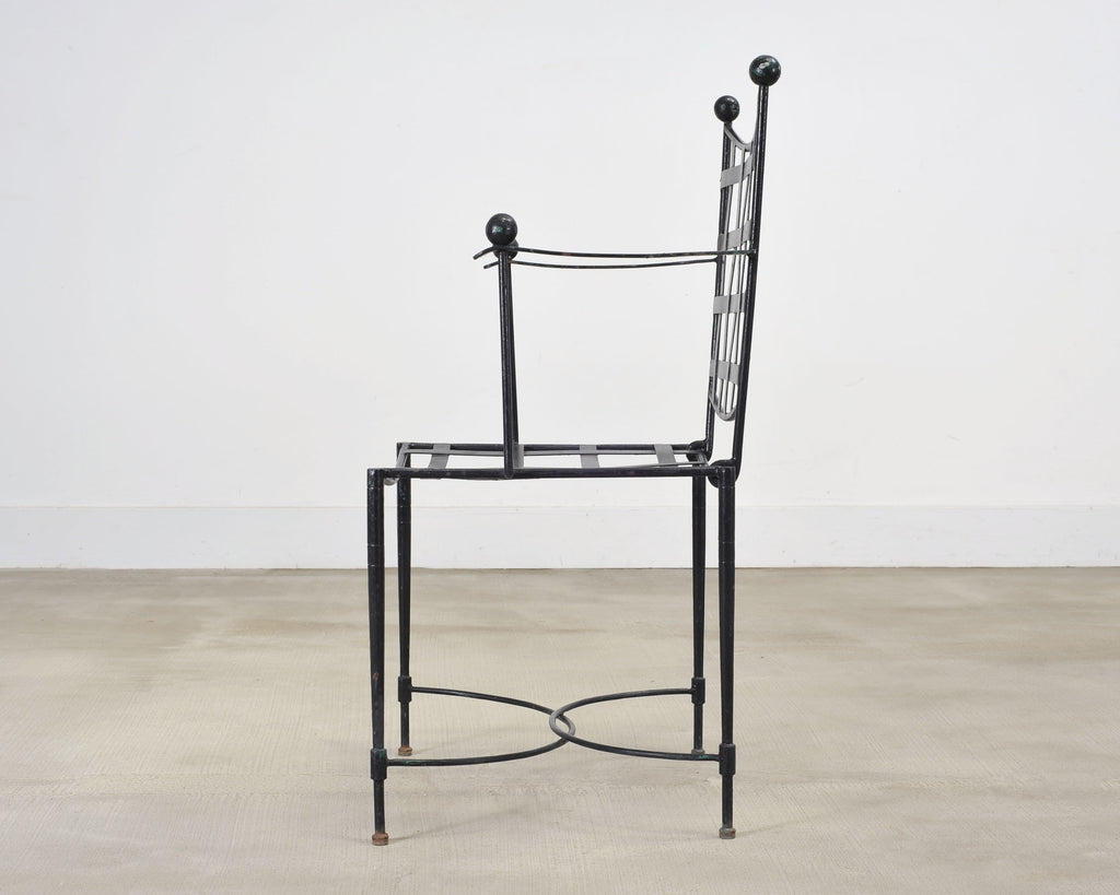 Mario Papperzini Mid-Century Amalfi Iron Patio Garden Armchair