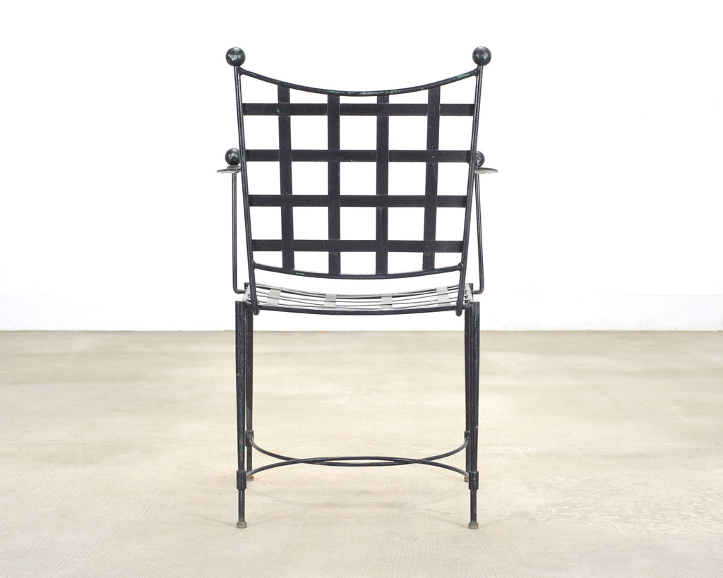 Mario Papperzini Mid-Century Amalfi Iron Patio Garden Armchair