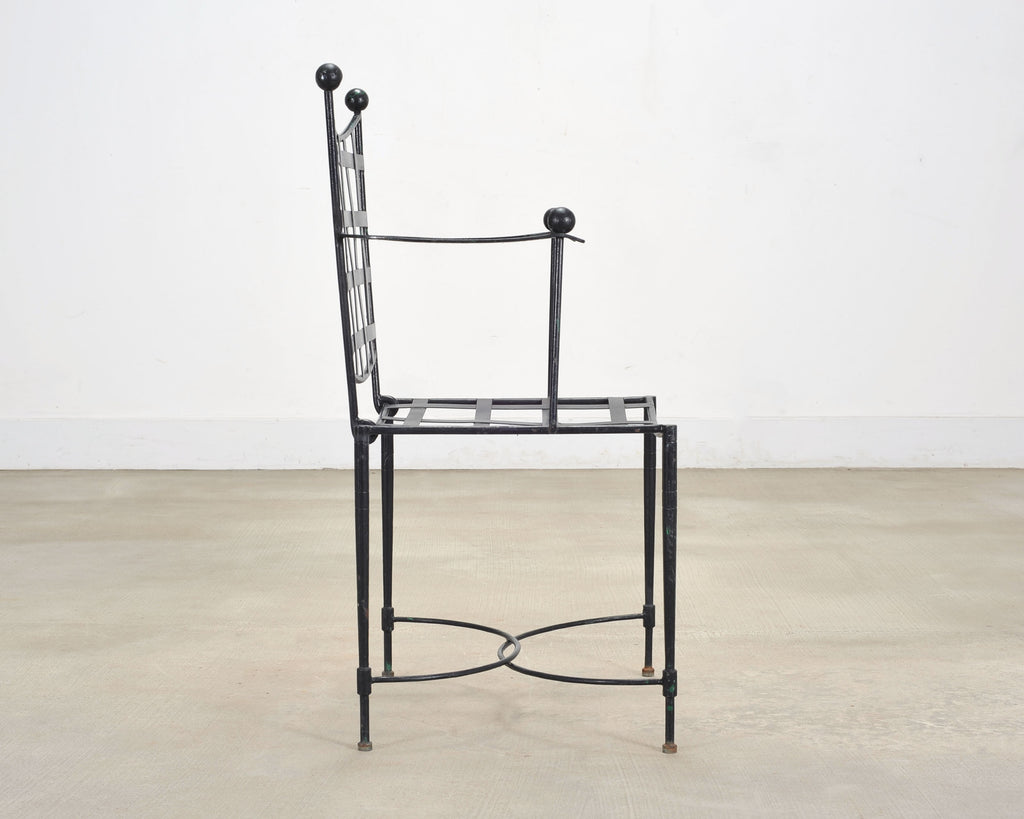 Mario Papperzini Mid-Century Amalfi Iron Patio Garden Armchair