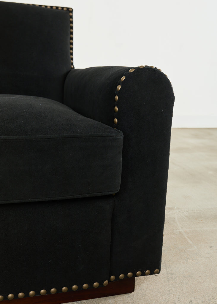 Ralph Lauren Italian Vegan Suede Colorado Club Chair