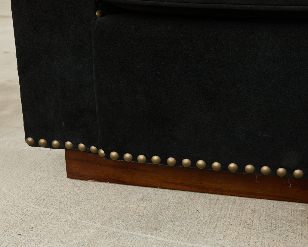 Ralph Lauren Italian Vegan Suede Colorado Club Chair