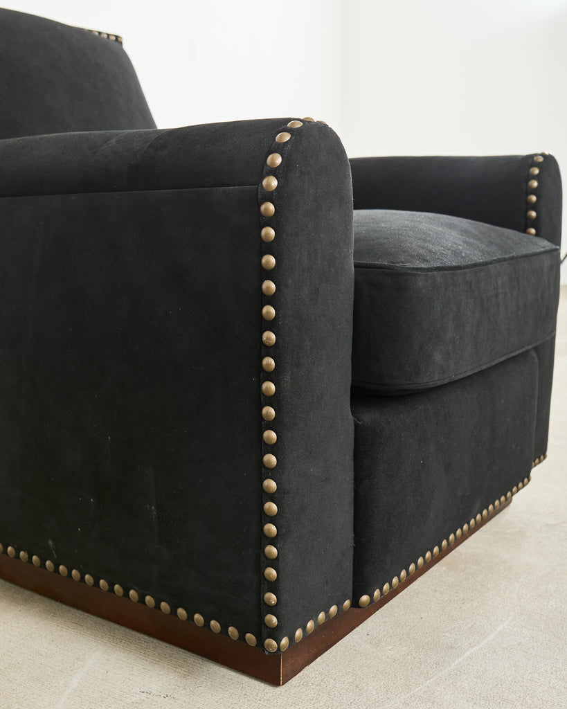 Ralph Lauren Italian Vegan Suede Colorado Club Chair