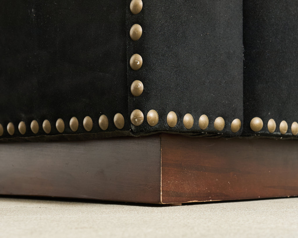 Ralph Lauren Italian Vegan Suede Colorado Club Chair