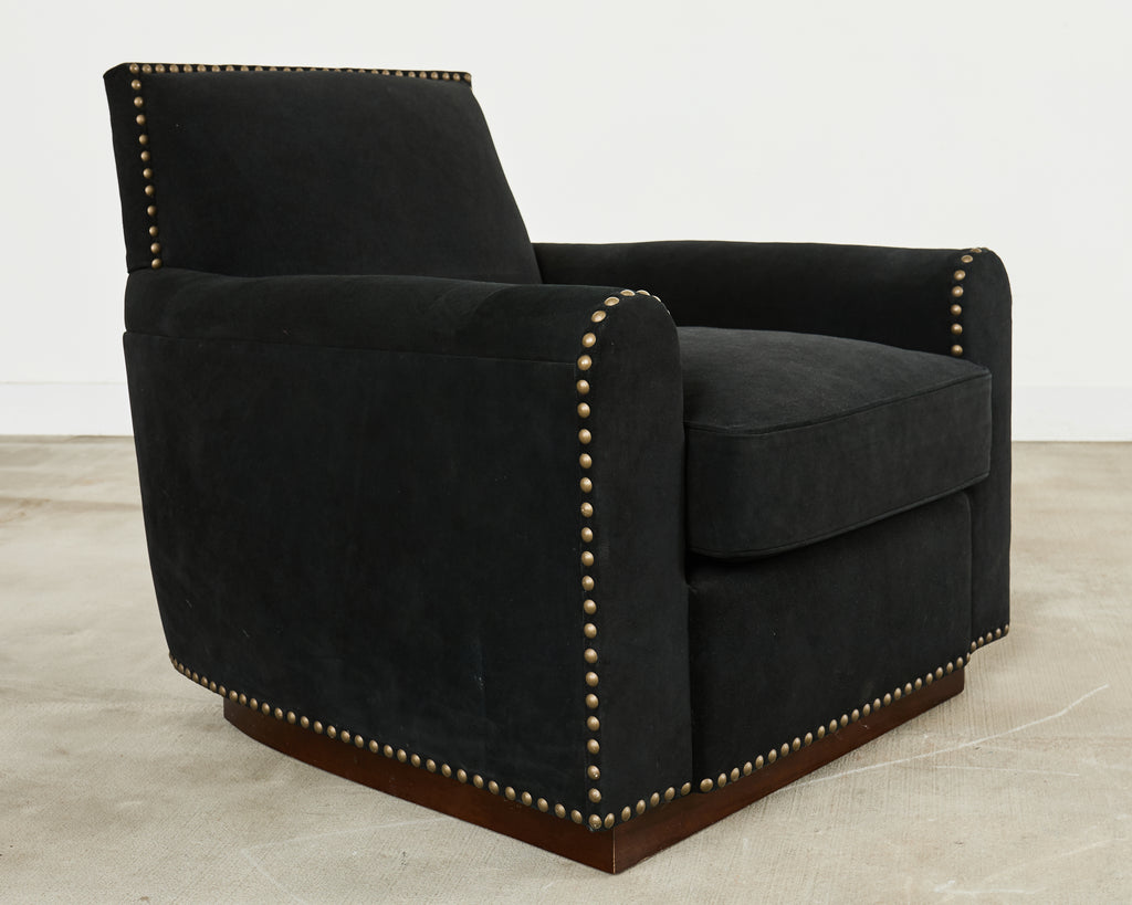 Ralph Lauren Italian Vegan Suede Colorado Club Chair