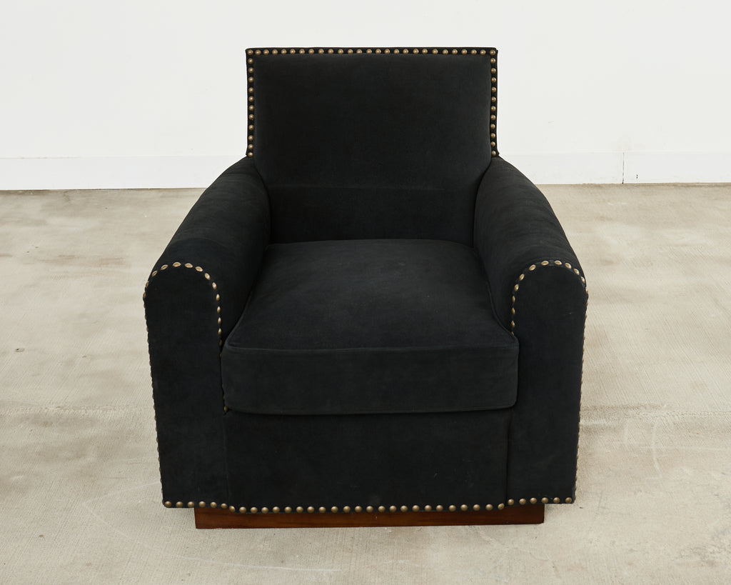 Ralph Lauren Italian Vegan Suede Colorado Club Chair