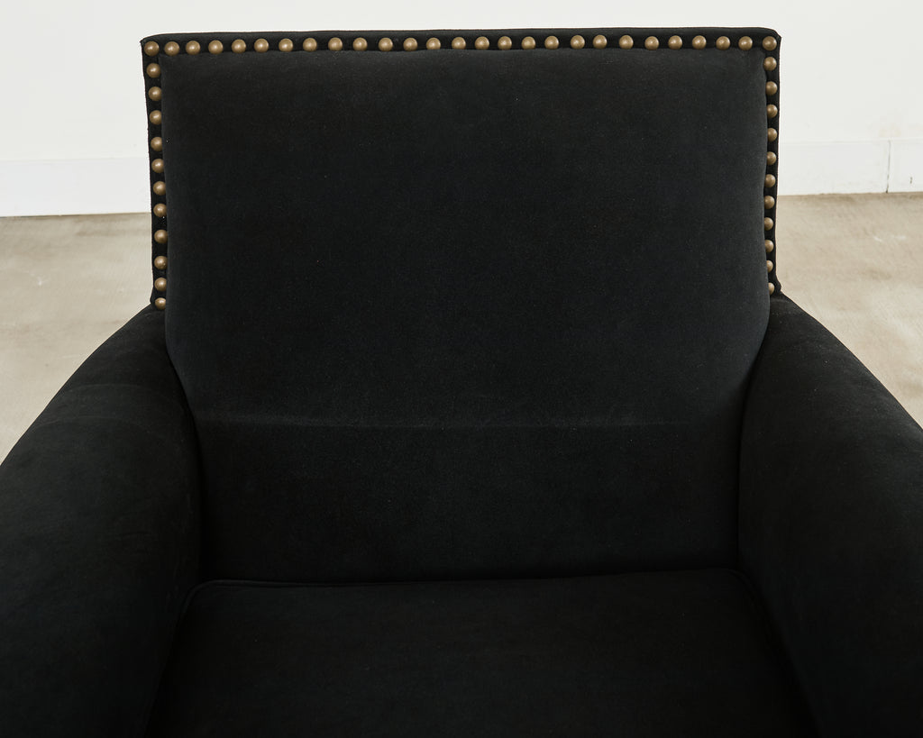 Ralph Lauren Italian Vegan Suede Colorado Club Chair